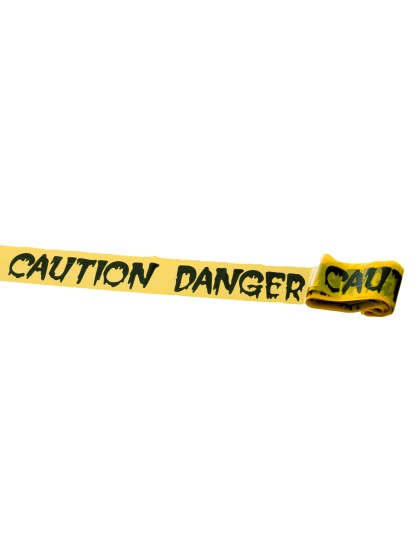 BANDE SCENE DE CRIME CAUTION/ DANGER 9M X 7.6CM