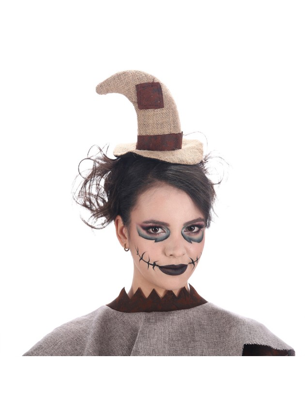 MINI HAT HEADBAND SCARECROW 