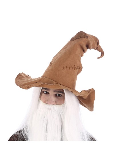 CHAPEAU MAGICIEN/SORCIER BRUN TU
