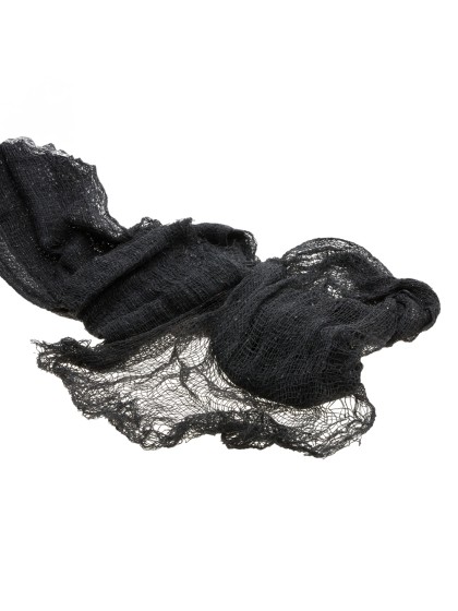 TISSU LAMBEAUX GRIS FONCE 76CM X 183CM