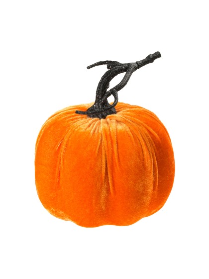 KÜRBIS SAMT ORENGEL DIA 17CM X 17CM HT