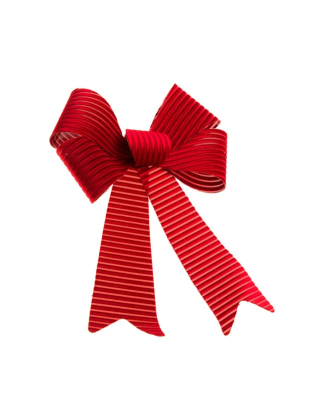 1 SCHLEIFE CORDSAMT BORDEAUX 36.5CM X 50.8CM