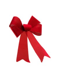 1 NOEUD VELOURS COTELE BORDEAUX 36.5CM X 50.8CM