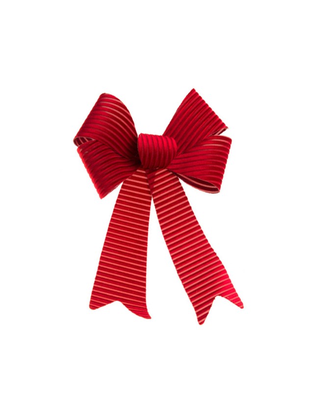 1 BURGUNDY CORDUROY VELVET BOW 22.9CM X 39.1CM