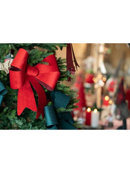 1 SCHLEIFE SAMT ROT 36.5CMX 50.8CM