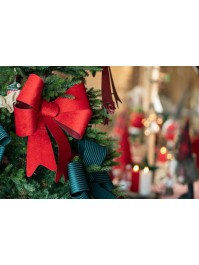 1 SCHLEIFE SAMT ROT 36.5CMX 50.8CM