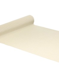 TISCHLÄUFER CORDSAMT GLÄNZEND WEISS 28CM X 3M