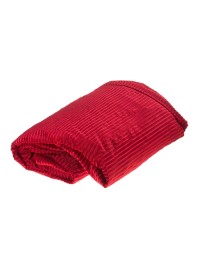 NAPPE PLIEE VELOURS COTELE LUISANT BORDEAUX 140CM X 240CM