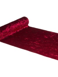 VELVET TABLE RUNNER DELUXE SHINY BURGUNDY 28CM X 3M