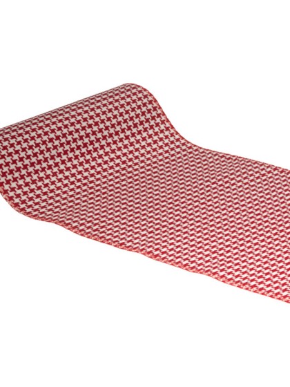 TISCHLÄUFER WIND ROSA ROT WEISS 28CM X 3M