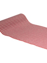 TABLE RUNNER WIND ROSES RED/WHITE 28CM X 3M