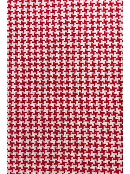 CHEMIN DE TABLE WIND ROSES ROUGE/BLANC 28CM X 3M