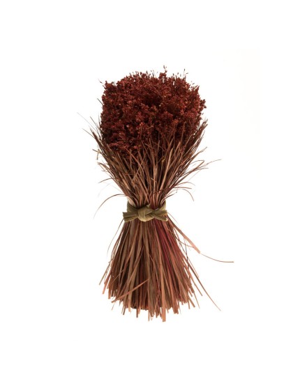 BLUMENSTRAUSS TISCH HERBST WEINROT AUS VIN DIA 16CM X 30CM