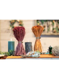 AUTUMN BUNCH BURGUNDY LEAVES DIA 16CM X 30CM