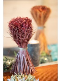 BLUMENSTRAUSS TISCH HERBST WEINROT AUS VIN DIA 16CM X 30CM