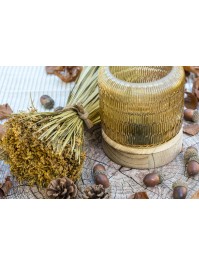 BLUMENSTRAUSS TISCH HERBST GELB DIA 16CM X 30CM