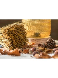 BLUMENSTRAUSS TISCH HERBST GELB DIA 16CM X 30CM