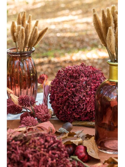 AUTUMN BURGUNDY DECO BALL 10CM