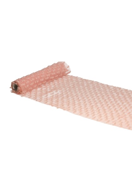 LIGHT PINK CLOUDS TABLE RUNNER 28CM X 3M
