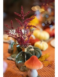 VASE BOULE DAISY VERT OLIVE OR 12.5CM X 14.5CM