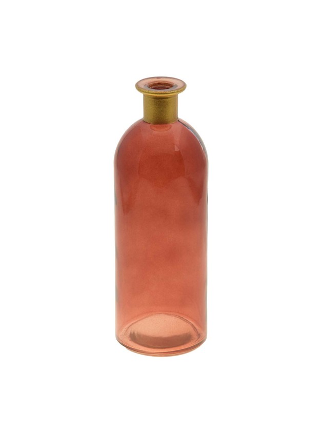 ROSY BOTTLE DARK RED GOLD DIA 7CM X 20.5CM
