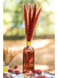 ROSY BOTTLE DARK RED GOLD DIA 7CM X 20.5CM