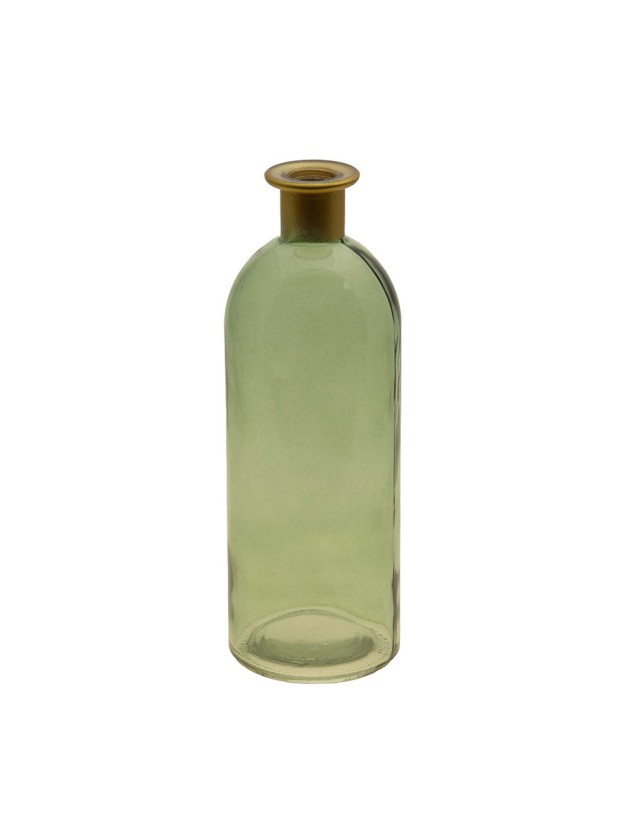 ROSY BOTTLE OLIVE GREEN GOLD DIA 7CM X 20.5CM