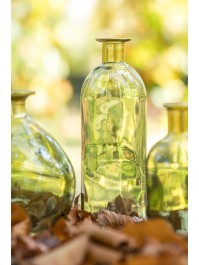 ROSY BOTTLE OLIVE GREEN GOLD DIA 7CM X 20.5CM