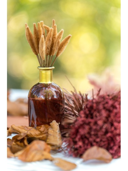 ROSY MINI BOTTLE DARK RED GOLD DIA 6.5CM X 13CM