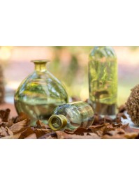 MINI FLACON ROSY VERT OLIVE OR DIA 6.5CM X 13CM