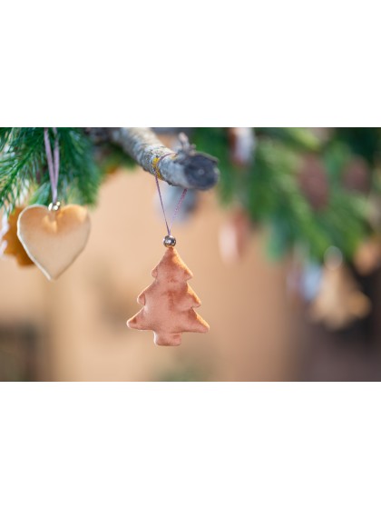 BEUTEL 4 MINI DECORATIONS SAMT BERNSTEIN 3 MOD. SORT. CA. 7CM X 7CM