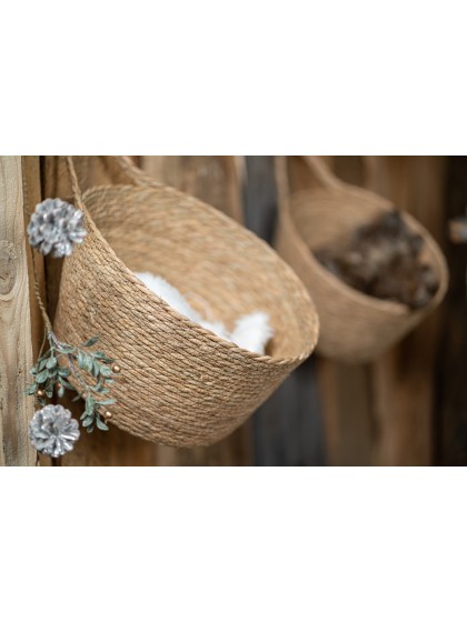 SET 4 BASKETS WITH HANDLES 18CM X 12CM X 13CM/24CM X 18CM X 15CM/28CM X 22CM X 17CM/32CM X 26CM X 19CM