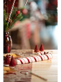 CANDY CANE RED/WHITE 11CM X 29CM