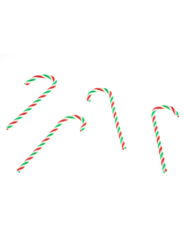 SACHET 4 CANDY CANES 4CM X 16CM