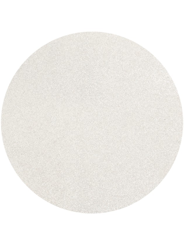 6 SETS DE TABLE PAILLETTES PREMIUM BLANC IRISE DIA 34CM