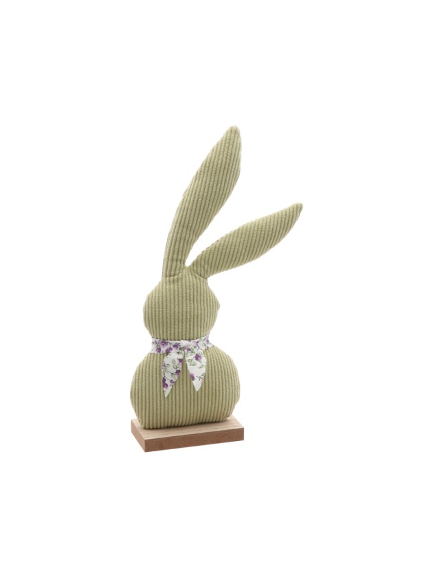HASE BUNNY VELVET LIBERTY-STOFF GRÜN SALBEI 14CM X 5CM X 27CM