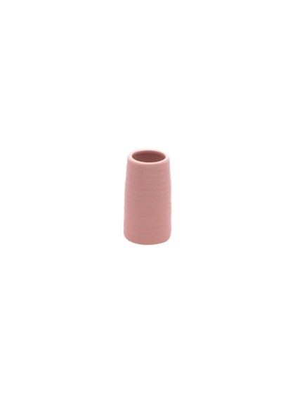 VASE CERAMIQUE SYRACUSE ROSE D\'AMBRE DIA 5CM X 9CM