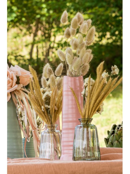 VASE KERAMIK PALERME ROSA D\'AMBRE DIA 9CM X 23CM