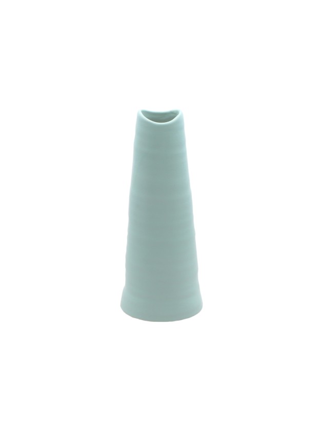 VASE KERAMIK PALERME BLAU NEBEL DIA 9CM X 23CM