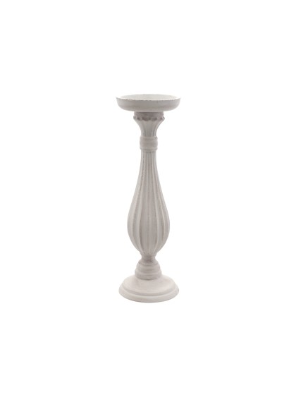 PORTE BOUGIE BOIS IVOIRE DIA 10.5CM X 33.5CM