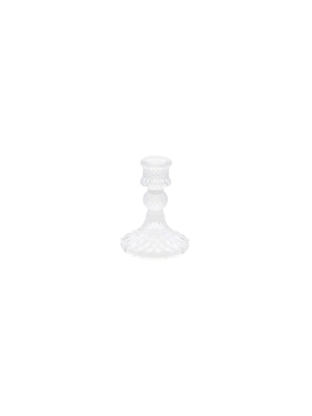 BOUGEOIR FLAMBEAU TRANSPARENT DIA 8CM X 10.5CM