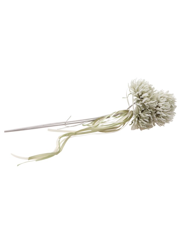 BOUQUET 3 SCABIEUSES VERT SAUGE 13CM X 13CM X 55CM