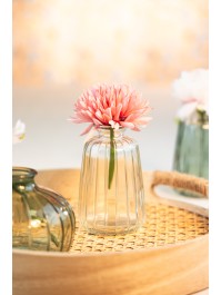 VASE GLAS VERONE TRANSPARENT DIA 7CM X 11CM