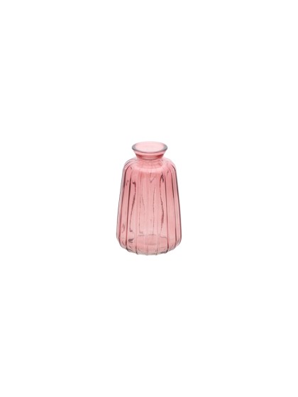 VASE GLAS VERONE ROSA D\'AMBRE DIA 7CM X 11CM