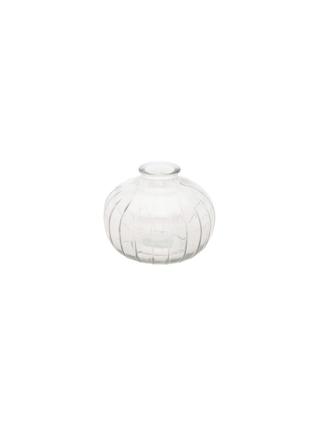 VASE VERRE BARI TRANSPARENT DIA 11CM X 8.5CM