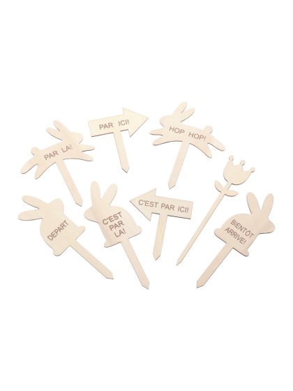 SET SCHNITZELJAGD OSTERN 8 TEILE 10CM