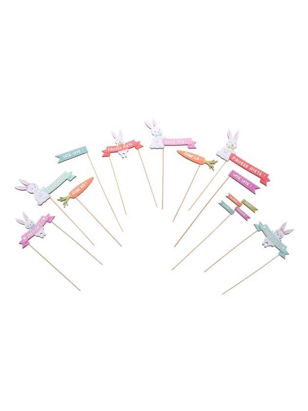 KIT JEU DE PISTE PAQUES LUXE 11 PIECES 22CM