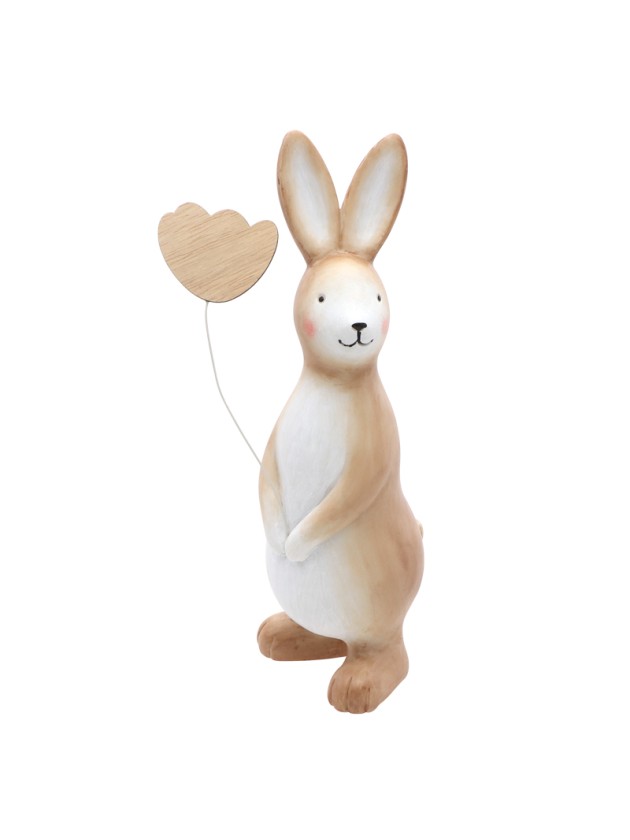 LAPIN RESINE GM 7CM X 7CM X 20CM