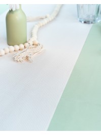 BEIGE VELVET TABLE RUNNER 28CM X 3M