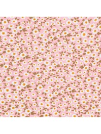 TISCHLÄUFER STOFF MARGERITE ROSA 28CM X 3M